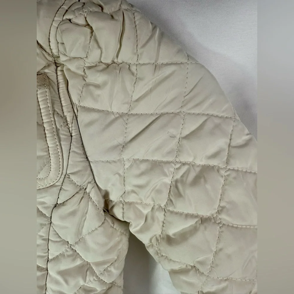 Girl’s Ralph Lauren Polo Tan Khaki Quilted And Corduroy Barn Jacket Size 4t